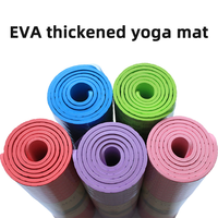 Tapis de yoga épais imperméable en EVA, tapis de camping extérieur doux anti-poussière, motif de tapis en bambou antidérapant imperméable à l'humidité pour exercices de yoga