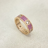 Nouvelle bague étoilée CZ Lovie colorée de haute qualité, bague scintillante à la mode pour femmes, bijoux élégants en gros
