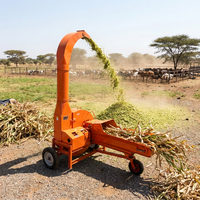 Broyeur de fourrage électrique 10 tonnes à haute performance pour ensilage, herbe, paille, tiges de maïs et aliments pour animaux