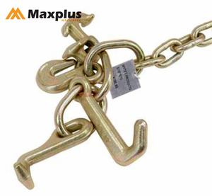ชุดตะขอเกี่ยวแบบคลัสเตอร์ชุบสังกะสี Maxplus สำหรับรถยกและรถพ่วงบรรทุกหนัก ใช้ในอุตสาหกรรมหนัก อุปกรณ์เสริมโซ่ตะขอเกี่ยวแบบคลัสเตอร์ R T J - Product Image 5