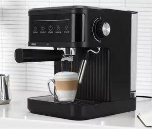 Cafetera Espresso de Plástico para Uso Doméstico, Compacta, Semiautomática, con Espumador de Leche de 20 Bares, Calentador de Agua de 1.8L, 20 Bares de Presión - Product Image 6