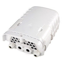 Kotak Distribusi Serat Optik 16-Core untuk Pemasangan Tiang Dinding, Kotak Terminal Kabel Drop Fiber Optik, Mini PLC Splitter ODF FTTH