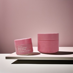 Frosted 50g Pink Green <b>Glass</b> Cosmetic Jar <b>Glass</b> Luxury Body Cream Jar Cosmetic <b>Packaging</b> <b>Glass</b> Jars with Lids - Product Image 3