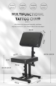 등 바디 살롱 스튜디오 작업을위한 문신 연습을위한 조정 가능한 다기능 모바일 의자 미용 및 개인 관리 제품 - Product Image 6