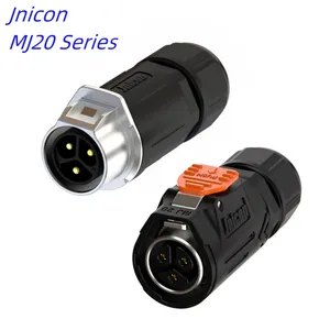 Jnicon Electric Male Female Waterproof Connectors 300V 20A 3 Pin Electric Plug Waterproof Male Female Cable Connector