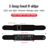 Perles LED 3-en-1 améliorées 660nm & 850nm thérapie par la lumière rouge ceinture Corset Body Shaper avec enveloppes pour les épaules et les genoux