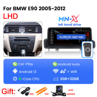 Navifly MNX 10.25 pouces Android voiture jouer auto écran tactile autoradio avec gps pour BMW E90 sans écran 2005-2012 support DVR