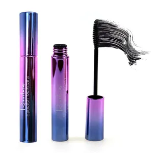 Hottest Rainbow Matte Mascara Black Waterproof Volumizing 4D Silk Fiber EyeLash Mascara