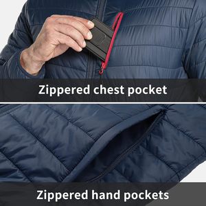 Doudoune matelassée légère et compressible pour homme, 33 000 pi, résistante à l'eau, alternative au duvet, chaude pour l'hiver - Product Image 5