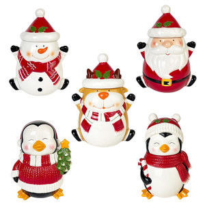 ภาชนะบรรจุอาหารเซรามิกเมลามีนสำหรับต<span class=keywords><strong>ก</strong></span>แต่งคริสมาสต์พร้อมฝาปิดภาชนะบรรจุอาหารความจุขนาดใหญ่ - Product Image 1