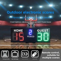 Nouveau compteur électronique extérieur à LED à 5 chiffres pour le comptage des scores de badminton de football de billard de basket-ball