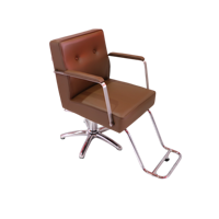 [ECCLIM]EC-010 Fauteuil de Barbier Premium en Acier Inoxydable, Mobilier Commercial Design Moderne, Toutes Saisons, Extérieur, Coiffure