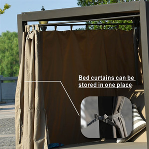 Fabricantes <span class=keywords><strong>de</strong></span> venta directa <span class=keywords><strong>de</strong></span> ocio desmontable muebles <span class=keywords><strong>de</strong></span> exterior Hotel jardín playa mimbre Patio salón conjunto tumbona con dosel - Product Image 3