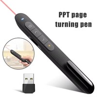 Flip Pen Pointer Handheld PPT Presentador Unibody 30m Control Rang 2,4 GHz Wireless PowerPoint Clicker Control remoto