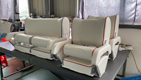 Siège de yacht en cuir marin personnalisé, vente en gros, siège de bateau de luxe/siège de capitaine de yacht coloré