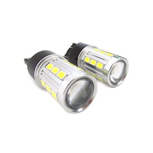 T20 lampadina a LED per luci diurne Fiat Nuova 500 Alfa Mito Opel Insignia Peugeot 208 W21/5W 7443 21 Smd 5730 Super bianco - Product Image 3