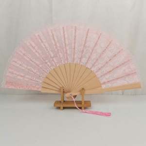 Abanicos Plegables de Madera de 23 cm al por Mayor, Recuerdo, Regalo, Invitación de Boda, Abanicos de Encaje para Baile, Fiesta y Eventos - Product Image 3