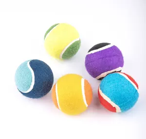 2,5 "High Bounce Custom ized Tennisball Hundes pielzeug Quietschende Tennisbälle für Hunde