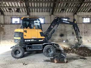 Vendita calda escavatore usato Hyundai ec60w escavatore a ruote 6ton mini escavatore prezzo a buon mercato scavatrice di seconda mano per la vendita - Product Image 2