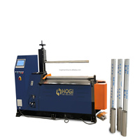 Machine de pliage de tôles CNC à 4 rouleaux HOGI entièrement servo-assistée pour la formage de conduites d'évacuation en acier inoxydable