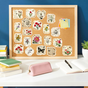 56 Pegatinas <span class=keywords><strong>Vintage</strong></span> con Diseño de Periódico, Mariposas y Flores <span class=keywords><strong>para</strong></span> Diario, Estilo Borde Quemado, <span class=keywords><strong>para</strong></span> Álbumes de Recortes - Product Image 4