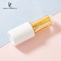 Flacon de vernis à ongles vide de luxe personnalisé de 14 ml, blanc et noir, unique, avec pinceau