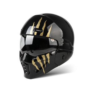 Tùy Chỉnh Retro Cổ Điển Máy Bay Phản Lực Nửa Mở Mặt Xe Máy Mũ Bảo Hiểm Trong Sợi Thủy Tinh Vỏ Xe Máy Nửa Mũ Bảo Hiểm Cho Nam Giới Phụ Nữ - Product Image 3