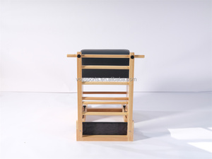 Juego de Fitness Pilates de 5 piezas: barril de escalera de Pilates de roble + reformador de <span class=keywords><strong>arce</strong></span> Blanco/roble y barril de arco para uso en el gimnasio - Product Image 4