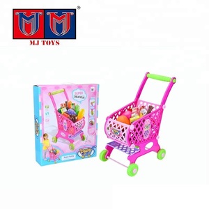 Mini carrito de compras súper divertido <span class=keywords><strong>para</strong></span> <span class=keywords><strong>niñas</strong></span>, juego de comida, juguete de cocina, barato - Product Image 1