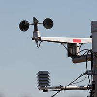 Instrumento de medición de viento Material Abs Ip65 Protección Dc 5V Veleta de viento Grúa móvil para exteriores Sensor de velocidad del viento Anemómetros