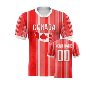 Tenues de football à séchage rapide 100 % polyester, manches courtes, impression numérique, dégradé de couleurs, avec numéros d'équipe et nom du joueur - Product Image 4