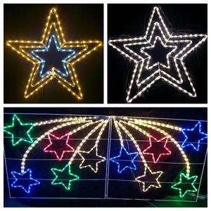 Marco de acero LED impermeable para exterior, Papá Noel, Navidad, fiesta, decoración, figuras, luces de cuerda - Product Image 5