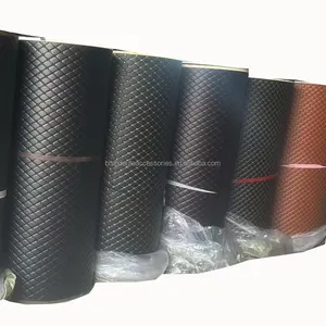PVC Leather +Sponge+XPE Material 3D Car Trunk Mat Car Boot Mat 5D Car mat Material Rolls