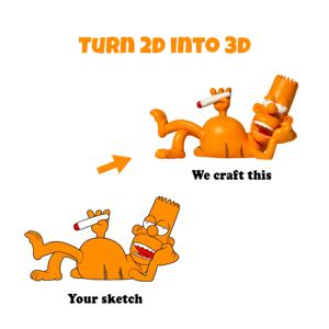 Service de personnalisation de figurines <span class=keywords><strong>3D</strong></span> <span class=keywords><strong>en</strong></span> PVC, transformez vos illustrations 2D <span class=keywords><strong>en</strong></span> objets de collection, approvisionnement direct d'usine - Product Image 1