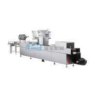 Machine d'emballage sous vide thermoformante pour sauce tomate, machine automatique d'emballage de crème de fromage, thermoformage, remplissage et scellage