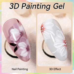 LILYCUTE Gel per Unghie 8ml ad Alta Saturazione per <span class=keywords><strong>Disegno</strong></span> 3D, Gel Colorato OEM, Gel Metallico Senza Residui per Linee Artistiche, per Design Unghie Fai-da-Te - Product Image 4
