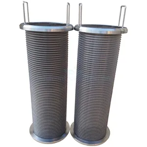 Hot Sell Cylinder slotted wedge wire Johnson filter tube deep well pipe Wedge V Slotted Wire Stainless steel 316 Sieve Cylinder