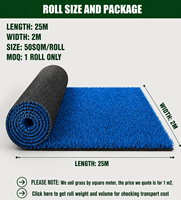 Gazon synthétique économiseur d'eau, souple, durable, haute densité, tapis d'herbe artificielle en plastique pour aménagement paysager de jardin