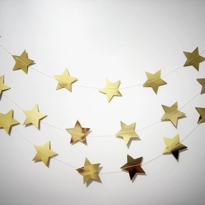 <b>Mirror</b> pentagonal Star Hanging Decoration For Wedding,Party, Holiday, Christmas And Halloween - Product Image 2