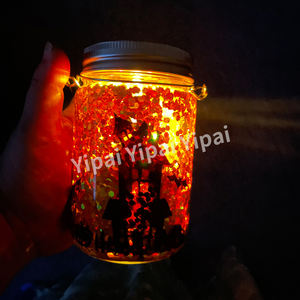 11oz étanche suspendu extérieur cour arrière-cour piscine décor blanc sublimation double paroi verre pré-percé boule à neige décorations lumière solaire - Product Image 2