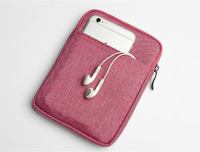 Sac de transport universel en nylon imperméable avec fermeture éclair, grande capacité, moderne, pour liseuse électronique/ebook 6 pouces