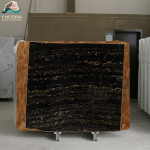 Losas de Mármol Travertino Beige Pulido, Losas de Piedra de Lujo con Corte de Vetas Romanas para Paredes Decorativas y Encimeras - Product Image 1