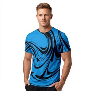 Camisetas de fútbol sublimadas unisex con cuello redondo, manga corta, ajustadas, que absorben la humedad, de poliéster, sublimadas, para todas las temporadas. - Product Image 1