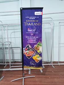 Наружная реклама, рекламные двухсторонние прямоугольные флажки в форме буквы L - Product Image 4