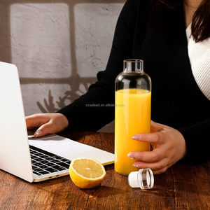 <span class=keywords><strong>IGlass</strong></span> de alta calidad 500/750ml marcador de tiempo transparente Drinkware botella de agua de jugo de moda escala de tiempo tapa de rosca para Tequila - Product Image 5