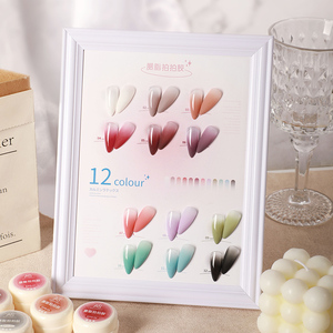 Özel Marka 5ml Tırnak Sanatı Yastık Efekti Gradyan Boyama Jeli Siyah Ombre Patting Jel Oje UV Blooming Aura Manikür Oje - Product Image 6