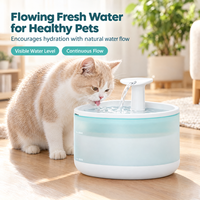Pompe ultra silencieuse avec système de filtration triple pour une fontaine à eau potable fraîche à fonctionnement continu pour chats, chiens et animaux domestiques, OEM