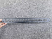Panneau de brassage vierge 1U 19 pouces 12 ports de type D, pré-perforé pour connecteurs audio-vidéo XLR avec support