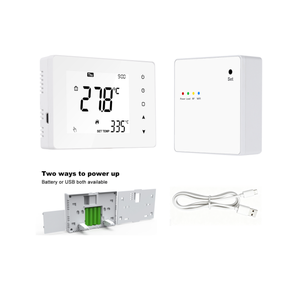 Termostato Inteligente Digital Programable por WIFI RF para Caldera de Gas con <span class=keywords><strong>OpenTherm</strong></span>, Alimentado por Batería USB - Product Image 1