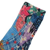 Faites vos propres chaussettes d'impression de tigre d'illustration de concepteur 3d chaussettes athlétiques d'ébauches de semelle de coussin épais pour la sublimation